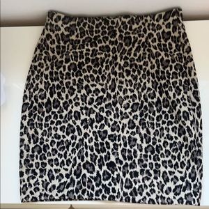 cheetah print pencil skirt